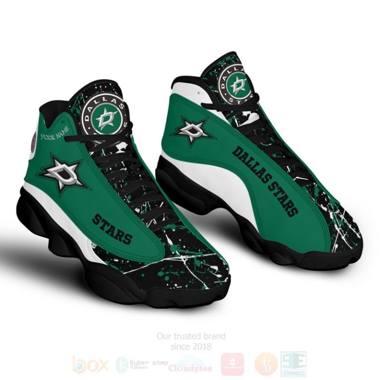 Nhl-Dallas-Stars-Personalized-Air-Jordan-13-Shoes-1