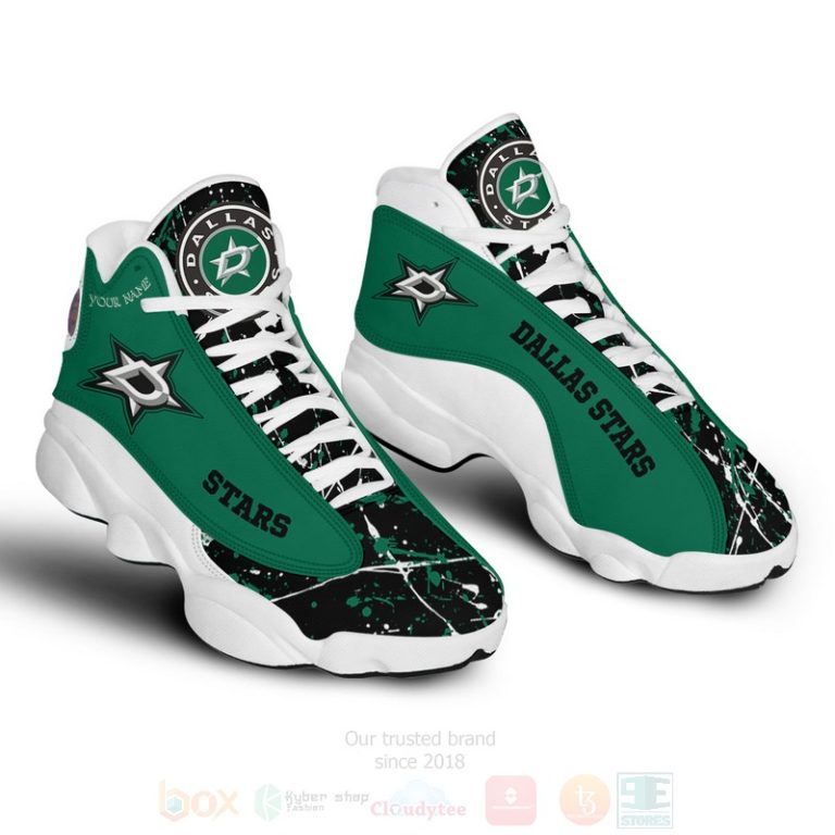 Nhl-Dallas-Stars-Personalized-Air-Jordan-13-Shoes-2