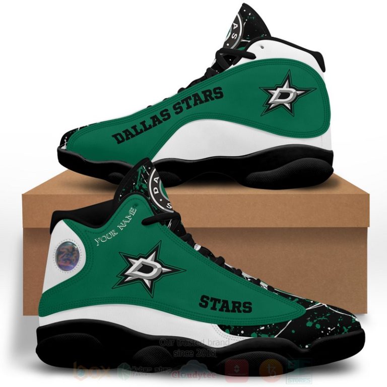 Nhl-Dallas-Stars-Personalized-Air-Jordan-13-Shoes-3