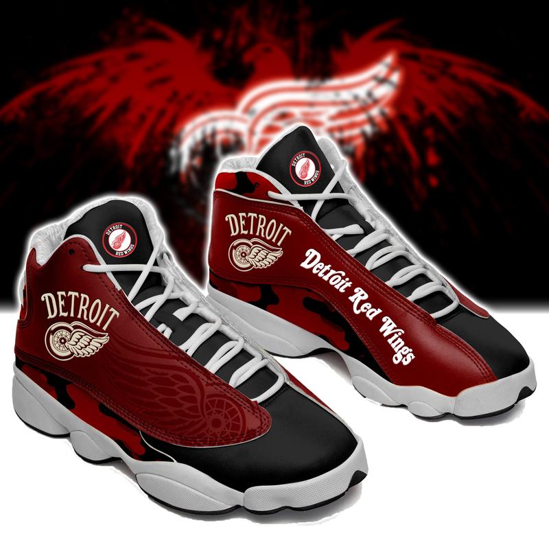 Nhl Detroit Red Wings Red Air Jordan 13 Sneaker Shoes Nhl Detroit Red Wings Red Air Jordan 13 Sneaker Shoes
