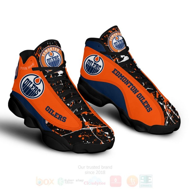 Nhl-Edmonton-Oilers-Personalized-Air-Jordan-13-Shoes-1