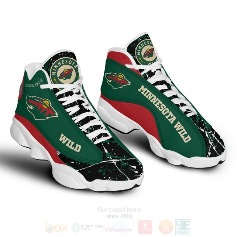 Nhl-Minnesota-Wild-Personalized-Air-Jordan-13-Shoes-2