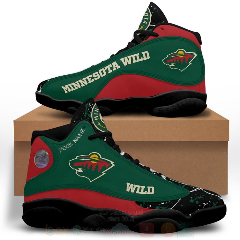 Nhl-Minnesota-Wild-Personalized-Air-Jordan-13-Shoes-3