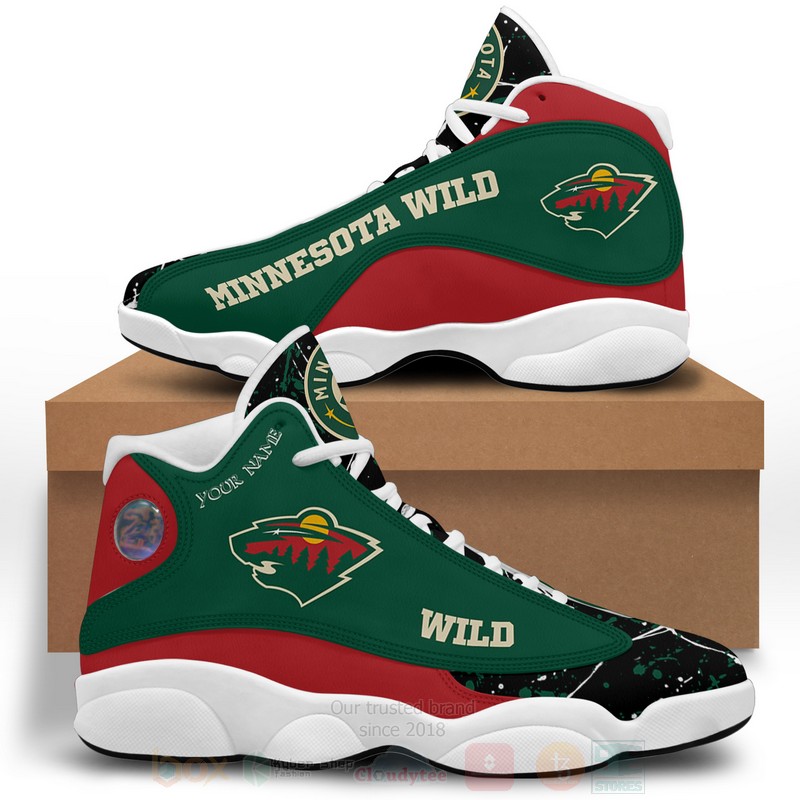Nhl Minnesota Wild Personalized Air Jordan 13 Shoes Nhl Minnesota Wild Personalized Air Jordan 13 Shoes