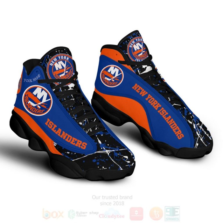 Nhl-New-York-Islanders-Personalized-Air-Jordan-13-Shoes-1