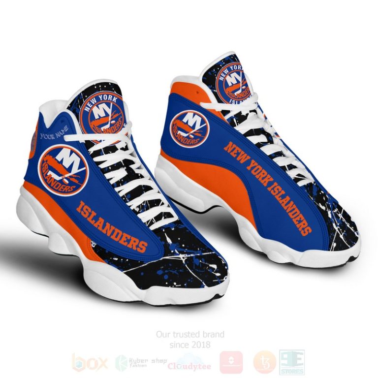 Nhl-New-York-Islanders-Personalized-Air-Jordan-13-Shoes-2