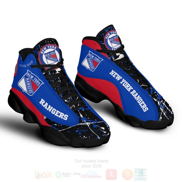 Nhl-New-York-Rangers-Personalized-Air-Jordan-13-Shoes-1