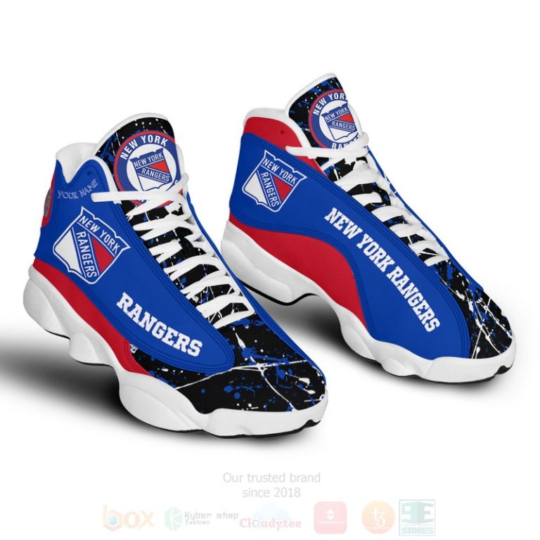 Nhl-New-York-Rangers-Personalized-Air-Jordan-13-Shoes-2
