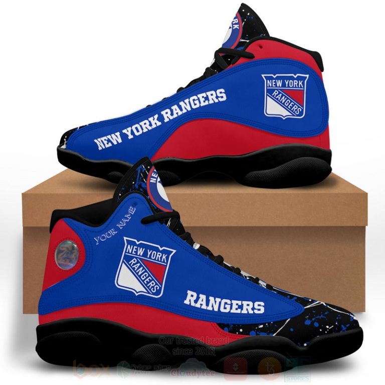 Nhl-New-York-Rangers-Personalized-Air-Jordan-13-Shoes-3