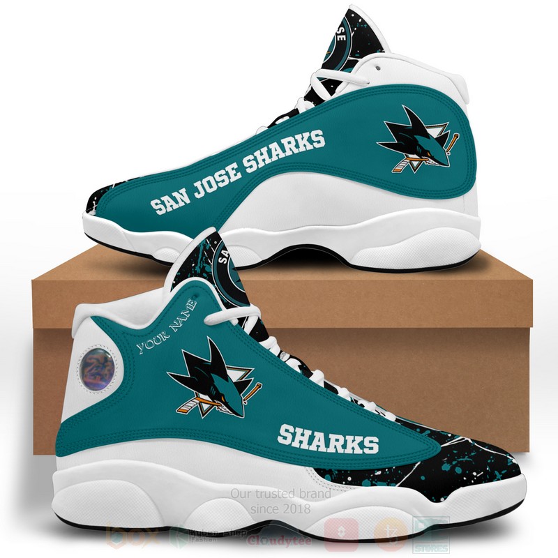 Nhl San Jose Sharks Personalized Air Jordan 13 Shoes Nhl San Jose Sharks Personalized Air Jordan 13 Shoes