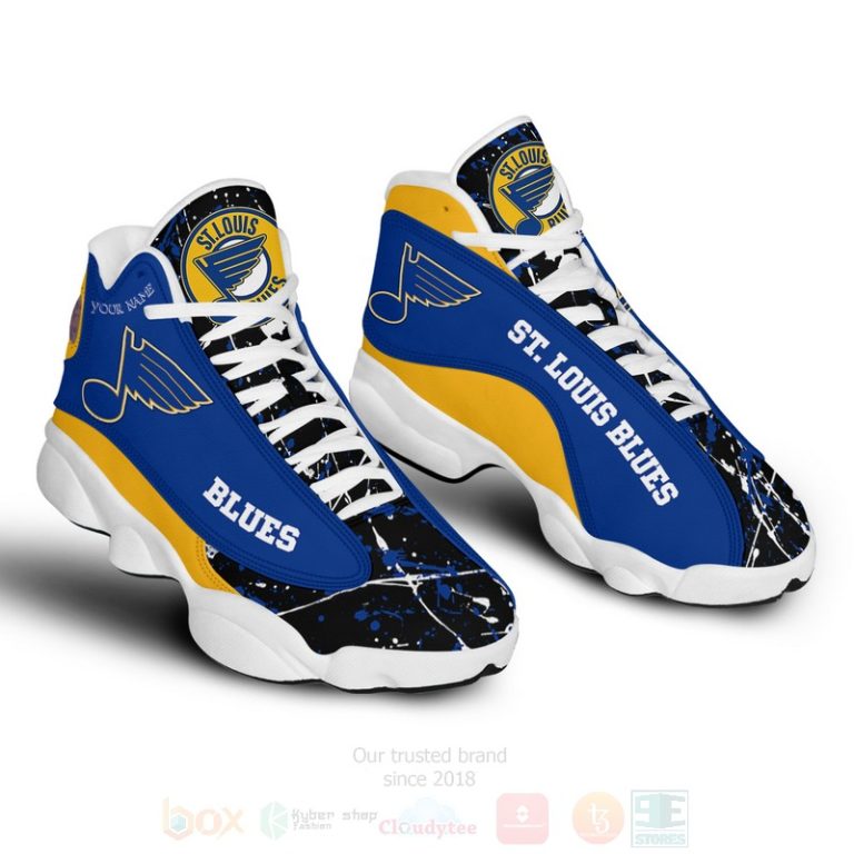 Nhl-St.-Louis-Blues-Personalized-Air-Jordan-13-Shoes-2