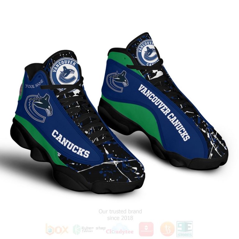 Nhl-Vancouver-Canucks-Personalized-Air-Jordan-13-Shoes-1