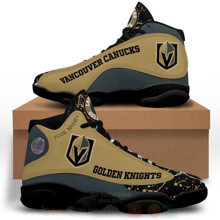 Nhl-Vegas-Golden-Knights-Personalized-Air-Jordan-13-Shoes-3