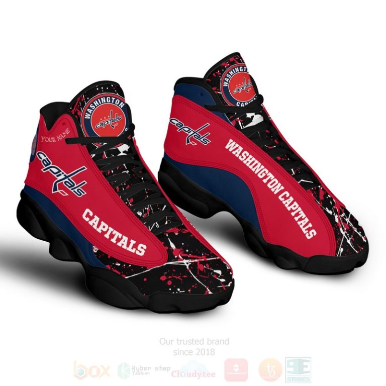 Nhl-Washington-Capitals-Personalized-Air-Jordan-13-Shoes-1
