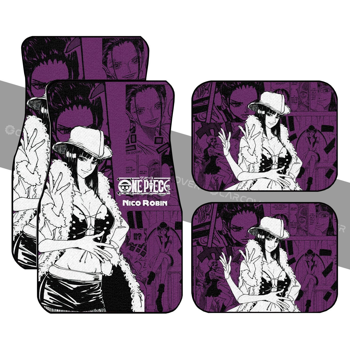 Nico Robin Car Floor Mats Custom Anime Mix Manga One Piece Car Interior Accessories Nico Robin Car Floor Mats Custom Anime Mix Manga One Piece Car Interior Accessories