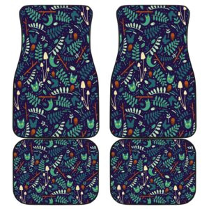 Night Leaf Front And Back Car Mats