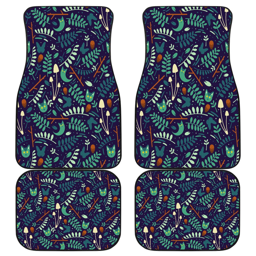 Night Leaf Front And Back Car Mats Night Leaf Front And Back Car Mats