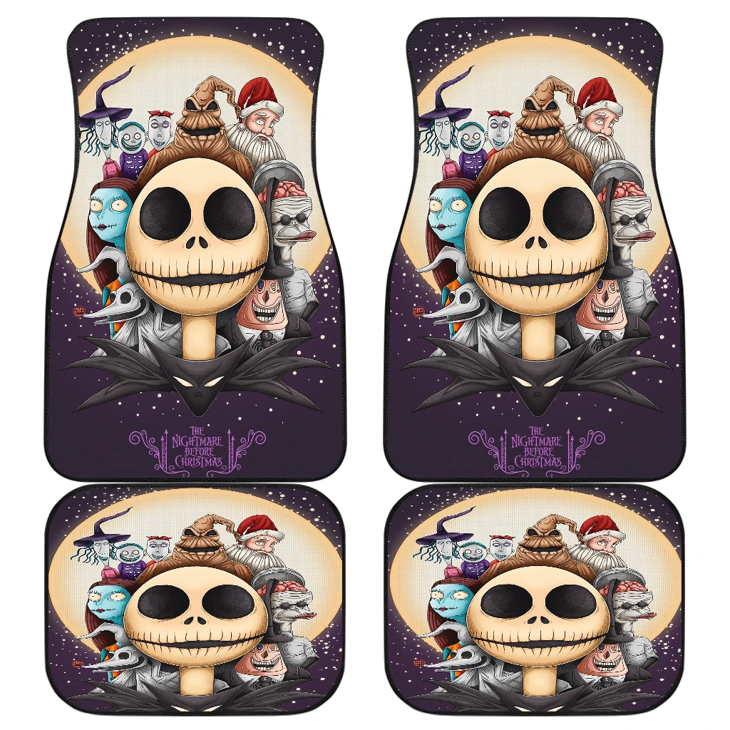 Nightmare Before Christmas Fan Art Car Floor Mats H082320 Nightmare Before Christmas Fan Art Car Floor Mats H082320