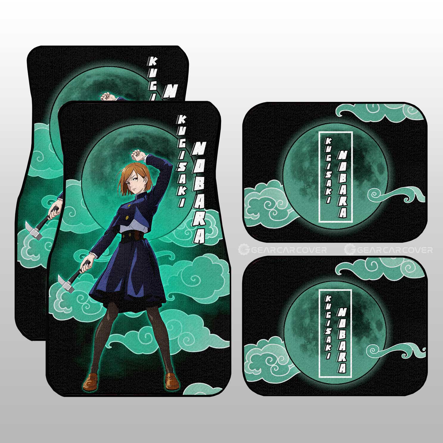 Nobara Kugisaki Car Floor Mats Custom Jujutsu Kaisen Anime Car Interior Accessories Nobara Kugisaki Car Floor Mats Custom Jujutsu Kaisen Anime Car Interior Accessories