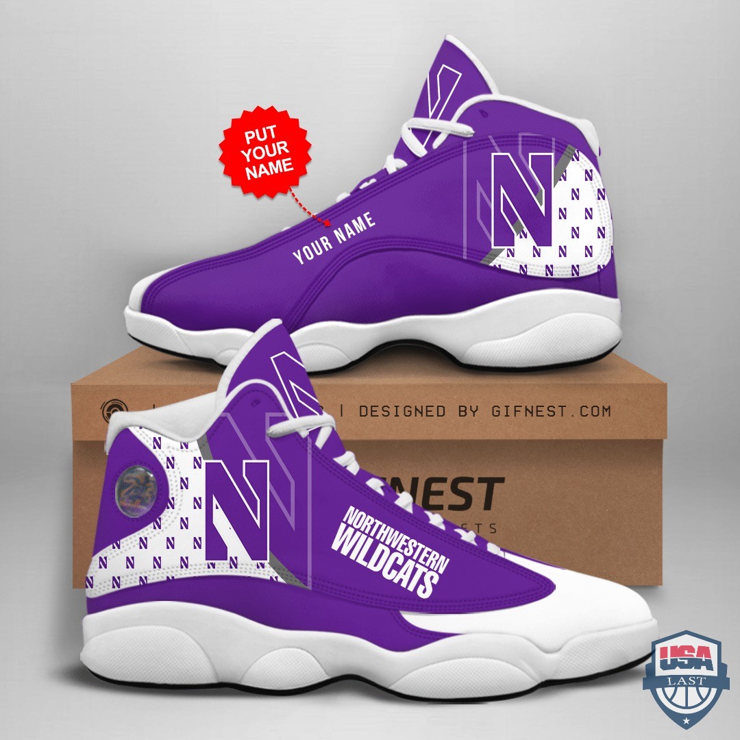 Northwestern Wildcats Air Jordan 13 Custom Name Personalized Shoes Northwestern Wildcats Air Jordan 13 Custom Name Personalized Shoes