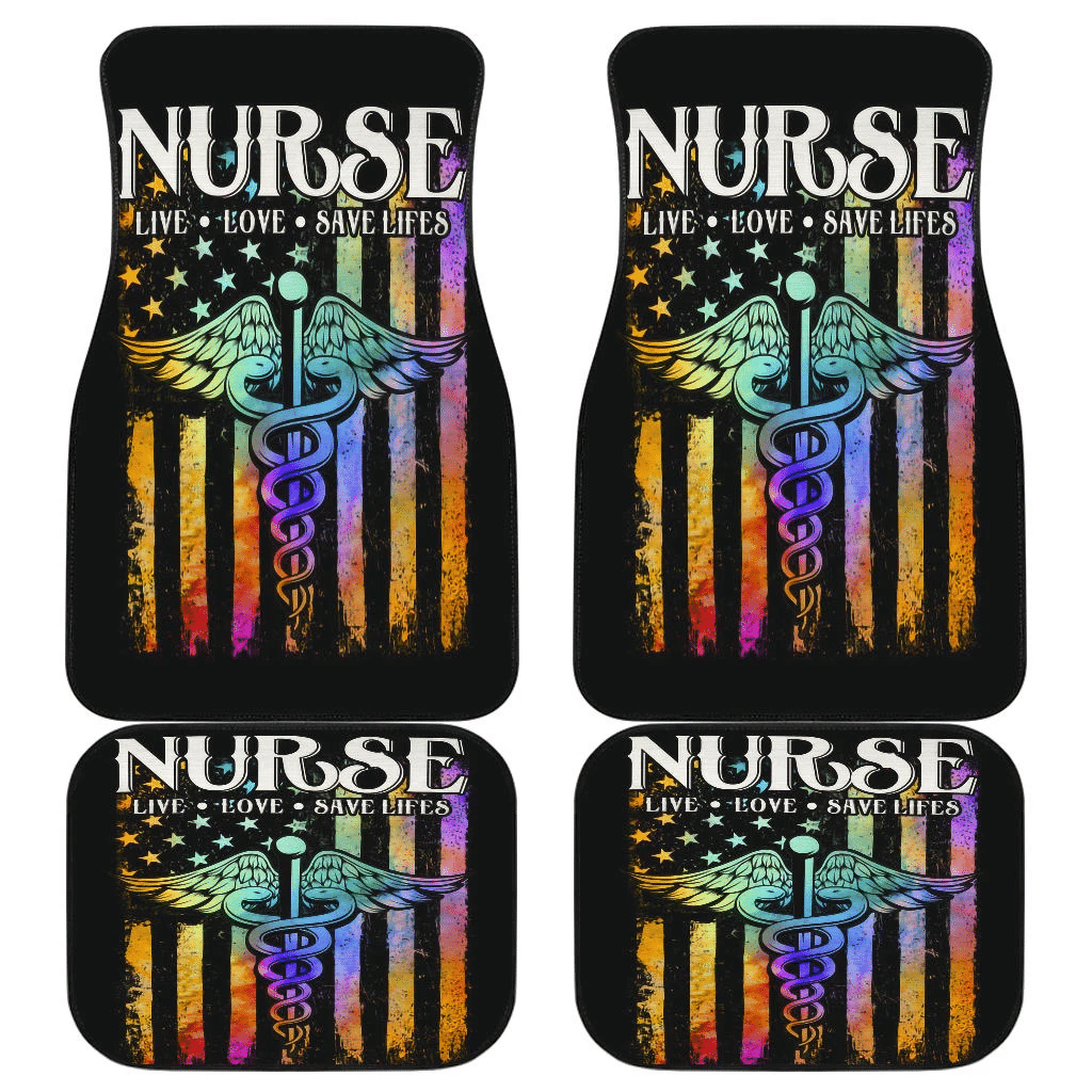 Nurse Live Love Save Lifes Car Floor Mats Amazing Gift T041820 Nurse Live Love Save Lifes Car Floor Mats Amazing Gift T041820