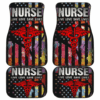 Nurse Live Love Save Lifes Car Floor Mats American Flag T041820