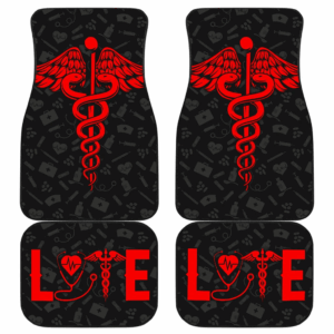 Nurse Symbol Love Car Floor Mats Amazing Gift Ideas T041820