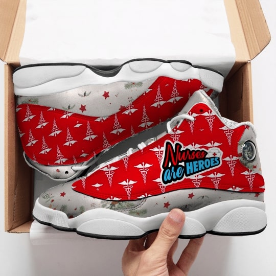 Nurses Are Heroes All Over Printed Air Jordan 13 Sneakers Nurses Are Heroes All Over Printed Air Jordan 13 Sneakers