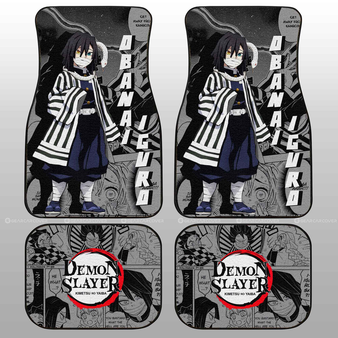 Obanai-Iguro-Car-Floor-Mats-Custom-Demon-Slayer-Anime-Mix-Manga-Gifts-For-Fans-1