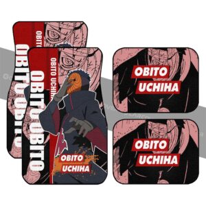 Obito Akatsuki Car Floor Mats Custom Anime Naruto Car Accessories
