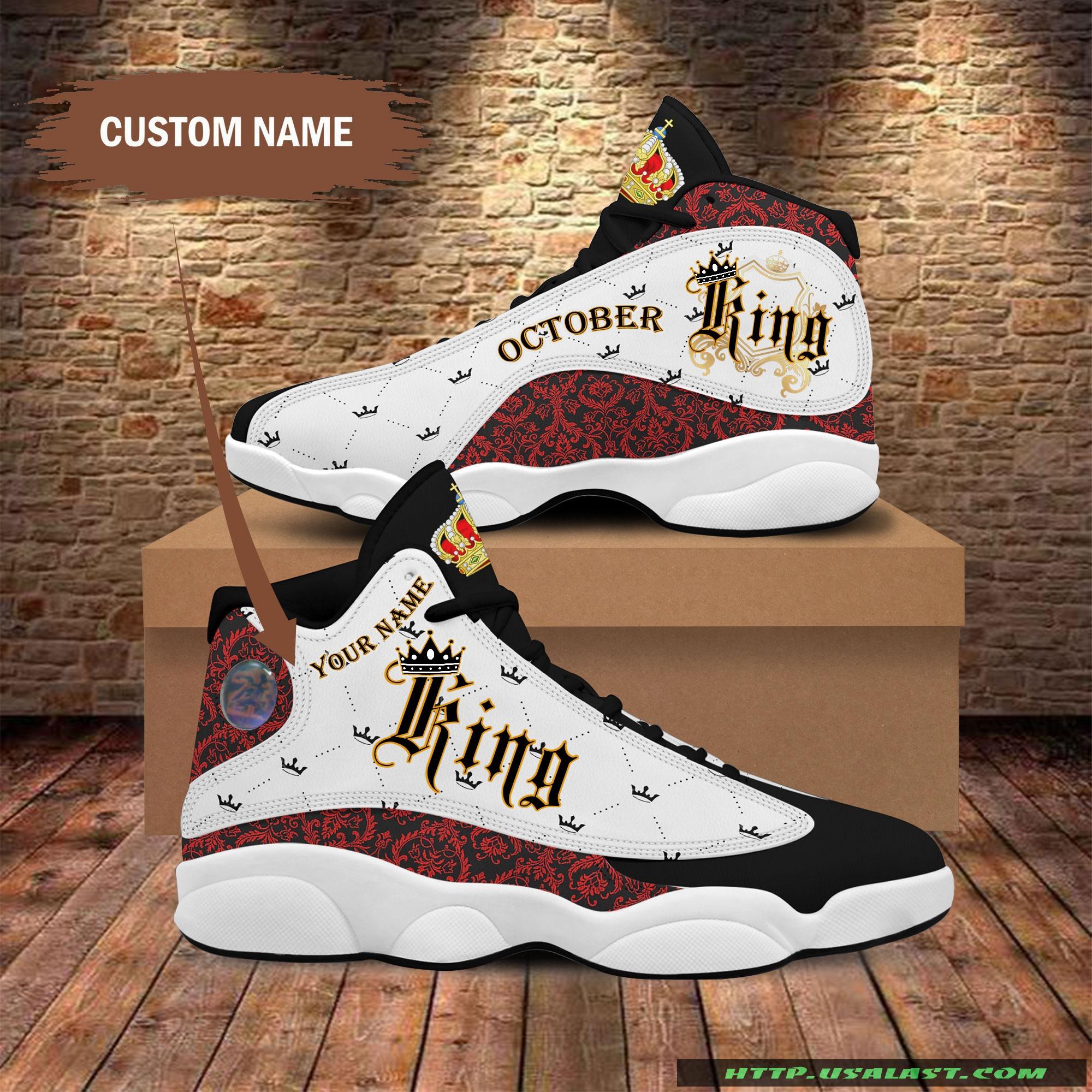 October King Custom Name Air Jordan 13 Sneaker October King Custom Name Air Jordan 13 Sneaker