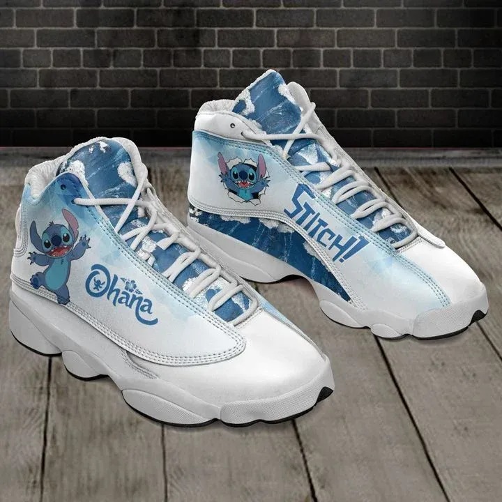 Ohana Lilo N Stitch Tennis Air Jordan 13 Sneaker Shoes Ohana Lilo N Stitch Tennis Air Jordan 13 Sneaker Shoes