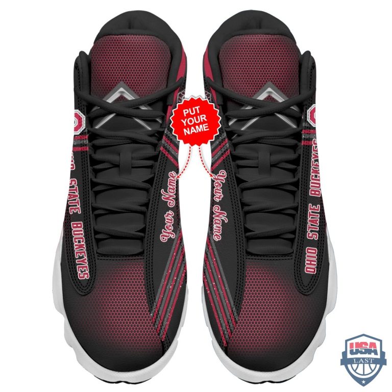 Ohio-State-Buckeyes-Air-Jordan-13-Custom-Name-Personalized-Shoes-1