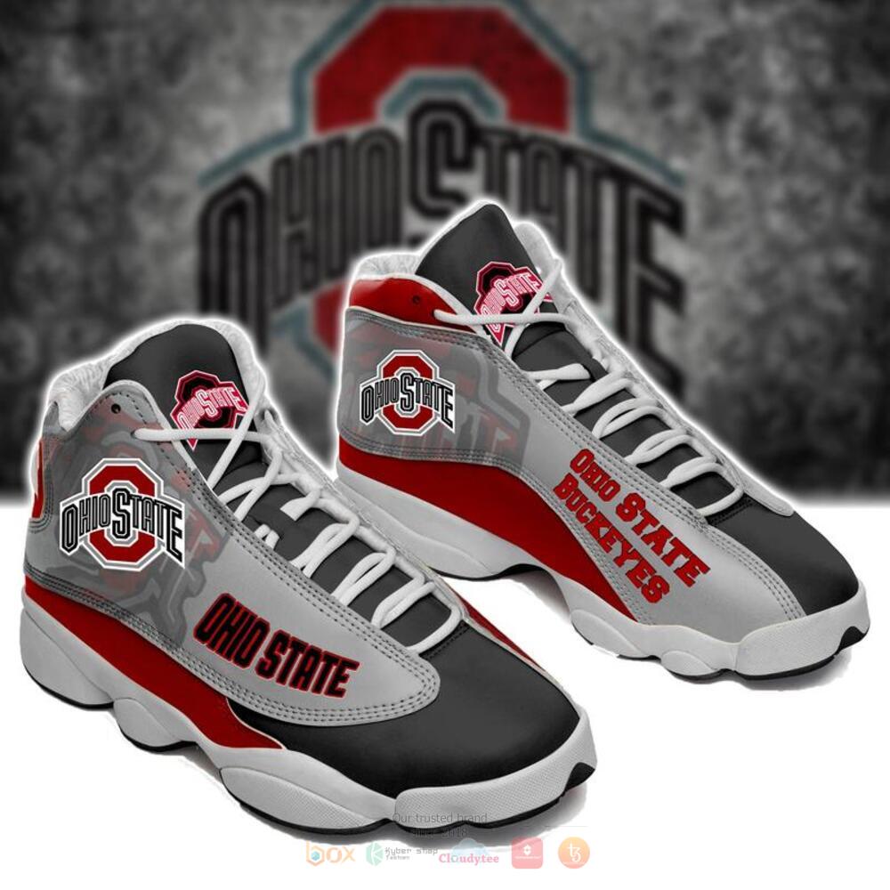 Ohio State Buckeyes Black Grey Air Jordan 13 Shoes Ohio State Buckeyes Black Grey Air Jordan 13 Shoes