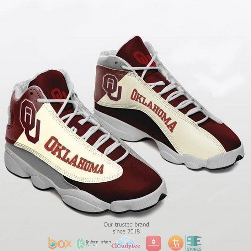 Oklahoma Sooners Football Ncaaf Football Air Jordan 13 Sneaker Shoes Oklahoma Sooners Football Ncaaf Football Air Jordan 13 Sneaker Shoes
