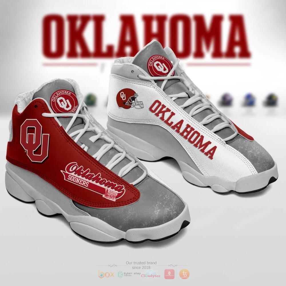 Oklahoma Sooners Grey Red Air Jordan 13 Shoes Oklahoma Sooners Grey Red Air Jordan 13 Shoes