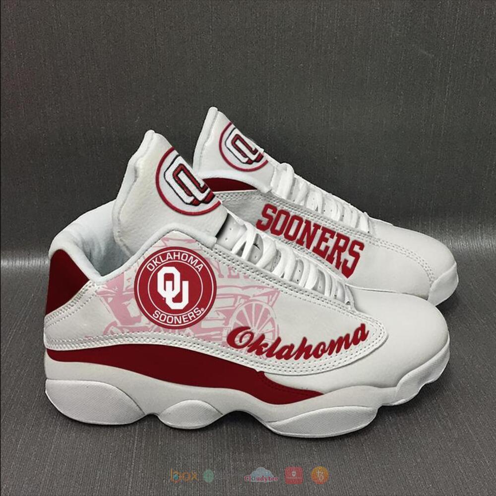 Oklahoma Sooners White Red Air Jordan 13 Shoes Oklahoma Sooners White Red Air Jordan 13 Shoes