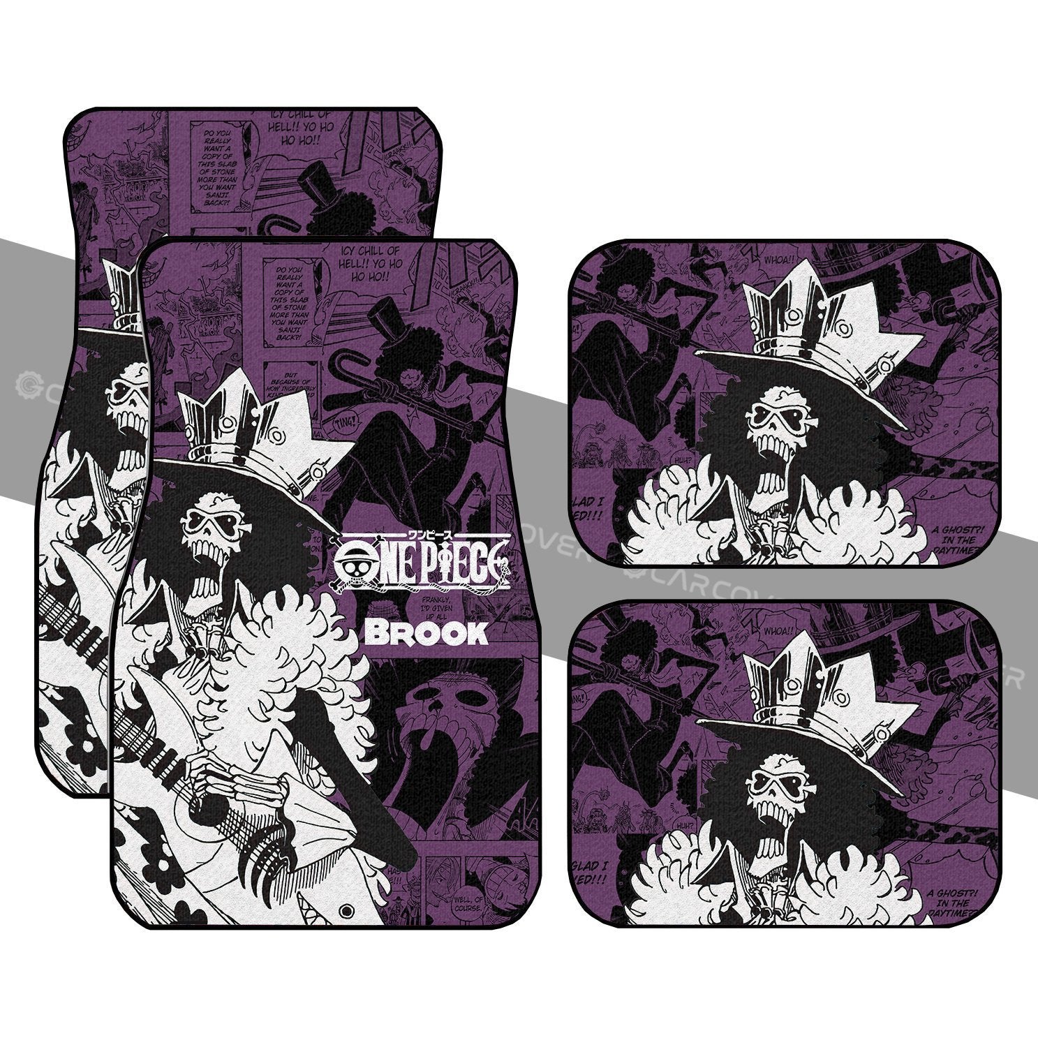 One Piece Brook Car Floor Mats Custom Anime Mix Manga Car Accessories One Piece Brook Car Floor Mats Custom Anime Mix Manga Car Accessories