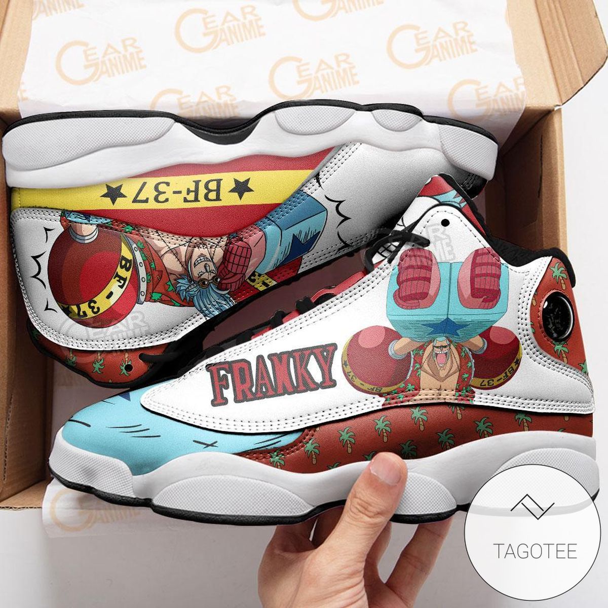 One Piece Franky Sneakers Custom Anime Air Jordan 13 Shoes One Piece Franky Sneakers Custom Anime Air Jordan 13 Shoes