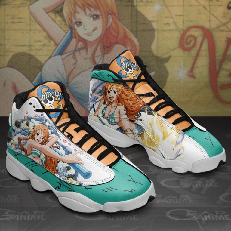 One-Piece-Nami-Air-Jordan-13-Sneaker-Shoes-1