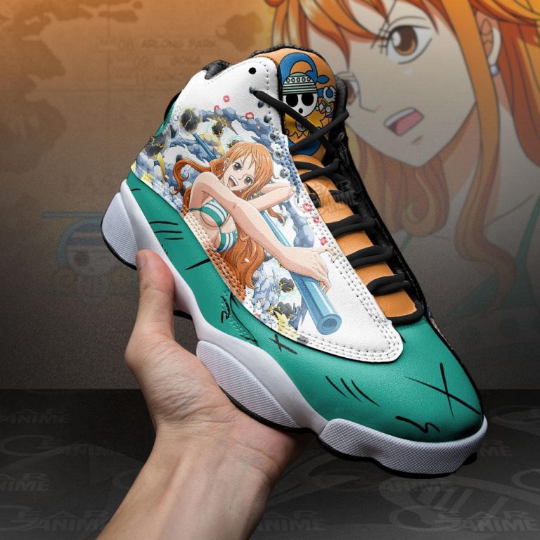 One-Piece-Nami-Air-Jordan-13-Sneaker-Shoes-3