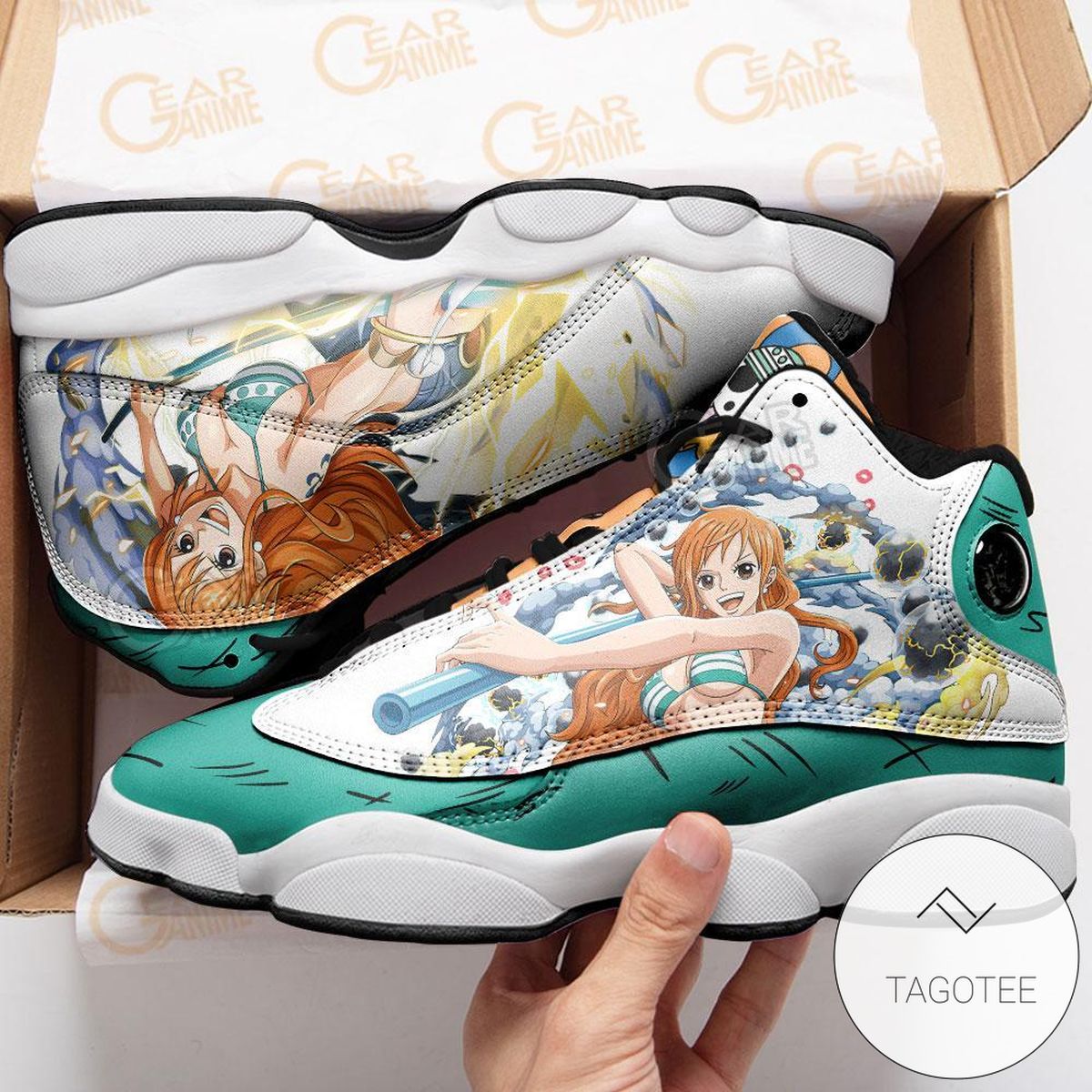 One Piece Nami Sneakers Custom Anime Air Jordan 13 Shoes One Piece Nami Sneakers Custom Anime Air Jordan 13 Shoes