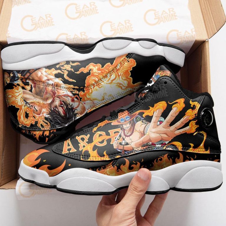 One-Piece-Portgas-D-Ace-Air-Jordan-13-Sneaker-Shoes-2