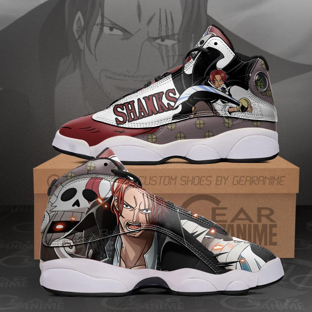 One Piece Red Hair Shanks Air Jordan 13 Sneaker Shoes One Piece Red Hair Shanks Air Jordan 13 Sneaker Shoes