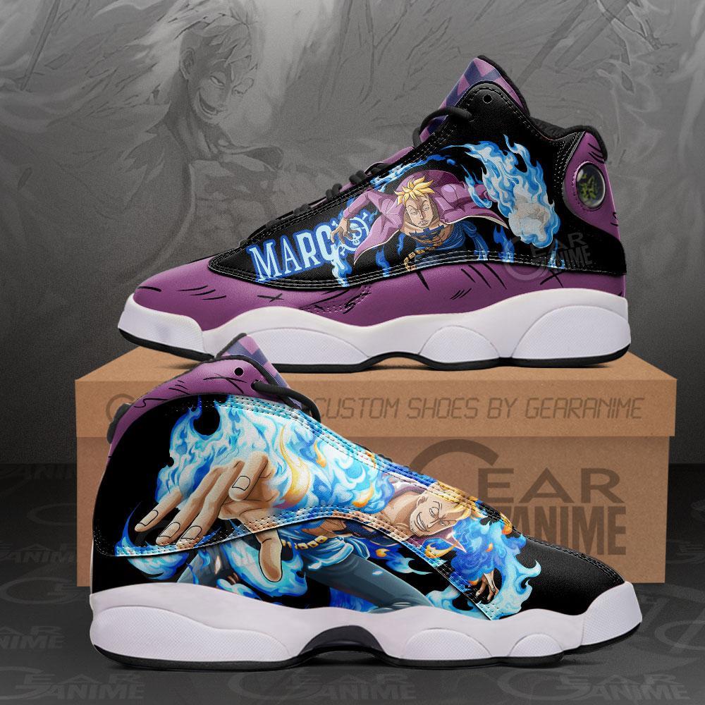 One Piece The Phoenix Marco Air Jordan 13 Sneaker Shoes One Piece The Phoenix Marco Air Jordan 13 Sneaker Shoes