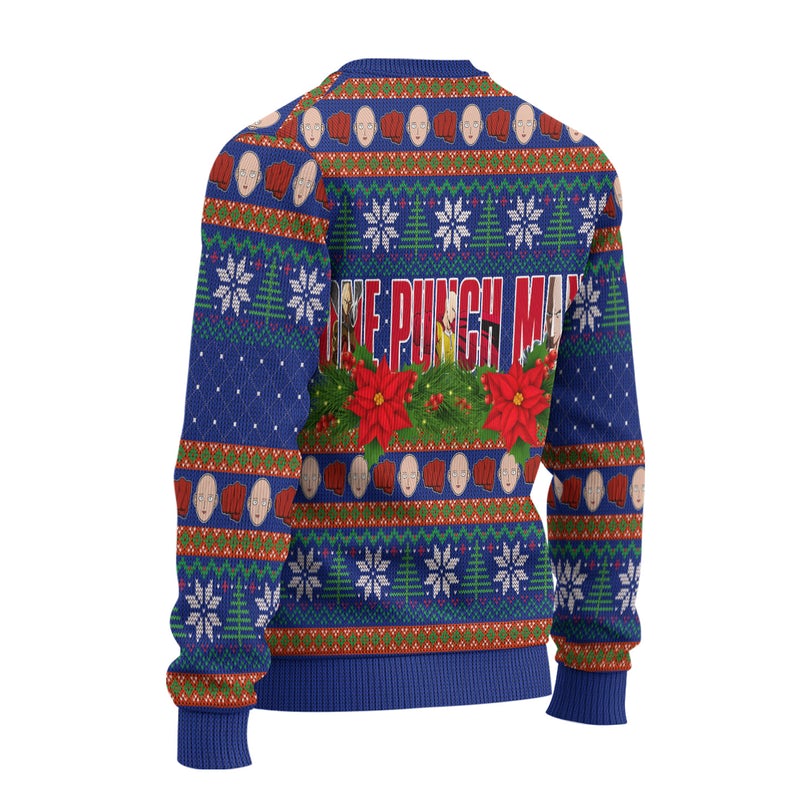 One-Punch-Man-Anime-Ugly-Christmas-Sweater-Custom-Characters-Xmas-Gift-1