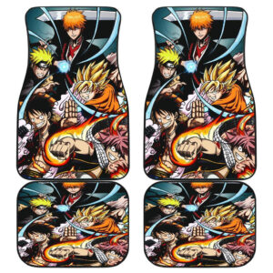 One piece Naruto Fairy tail Dragon ball Anime Legends 2019 Car Floor Mats 191017