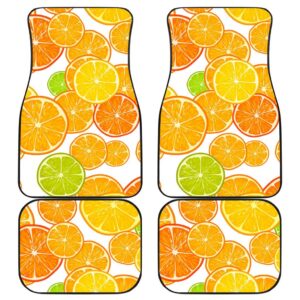 Orange Car Mats