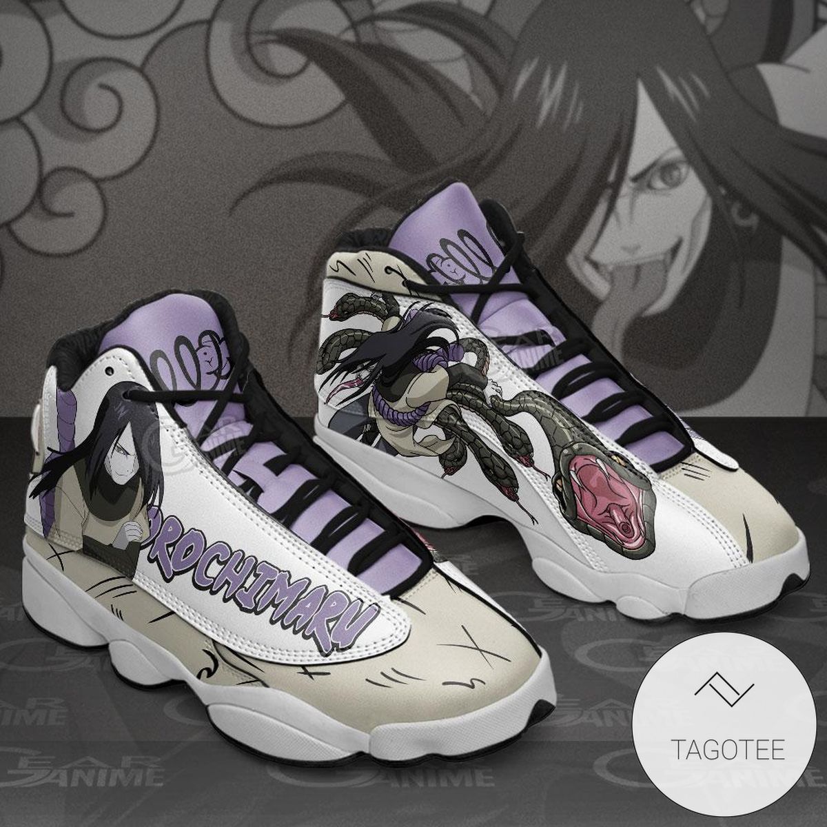 Orochimaru Jd13 Sneakers Custom Anime Air Jordan 13 Shoes Orochimaru Jd13 Sneakers Custom Anime Air Jordan 13 Shoes