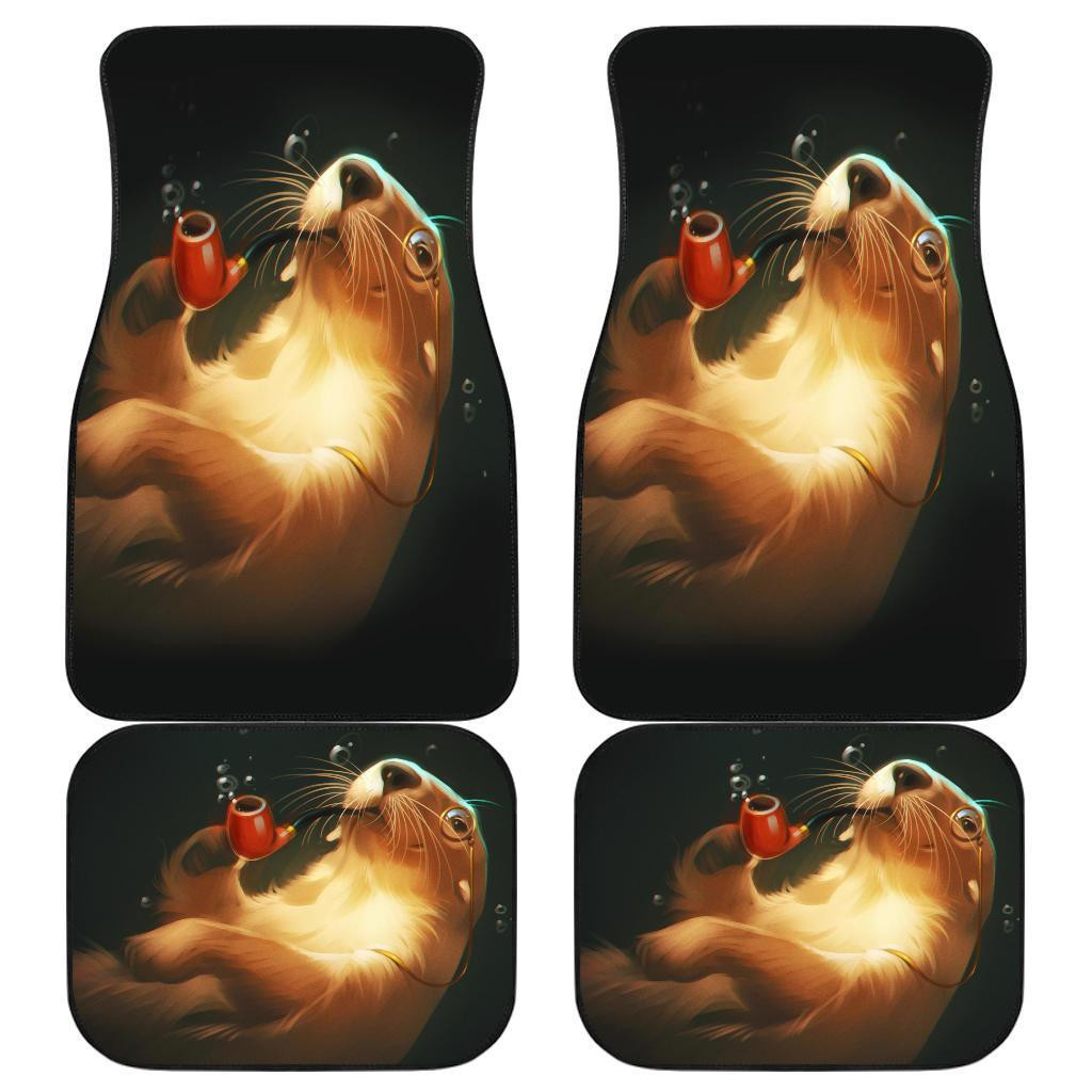 Otter Smoke Weeds Thug Life Funny Car Floor Mats 191029 Otter Smoke Weeds Thug Life Funny Car Floor Mats 191029